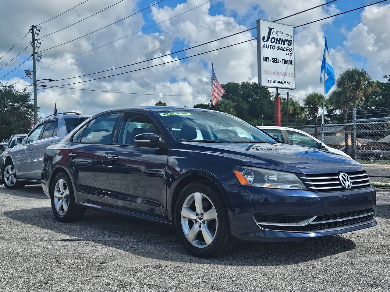 2013 Volkswagen Passat for sale at JOHNS AUTO SALES LLC in Apopka, FL