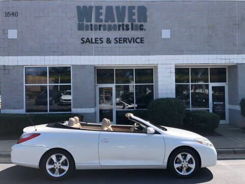 2007 Toyota Camry Solara for sale at Weaver Motorsports Inc in Cary NC