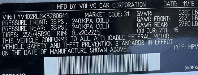 2019 Volvo XC60 T5 Inscription