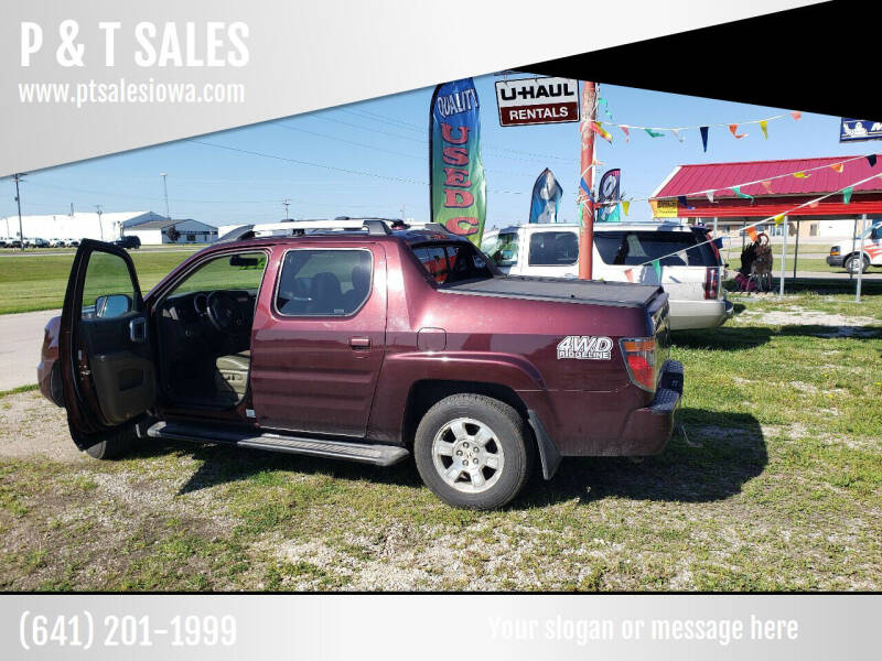 2008 Honda Ridgeline for sale at P & T SALES in Clear Lake IA