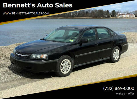 2003 Chevrolet Impala for sale at Bennett's Auto Sales in Neptune NJ