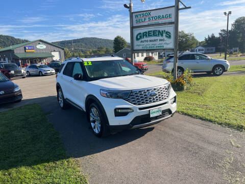 2022 Ford Explorer for sale at Greens Auto Mart Inc. in Towanda PA