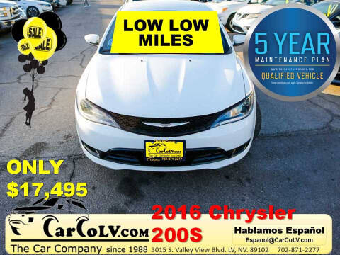 2016 Chrysler 200 for sale at The Car Company in Las Vegas NV