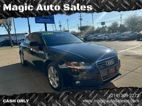 2012 Audi A4 for sale at Magic Auto Sales in Dallas TX