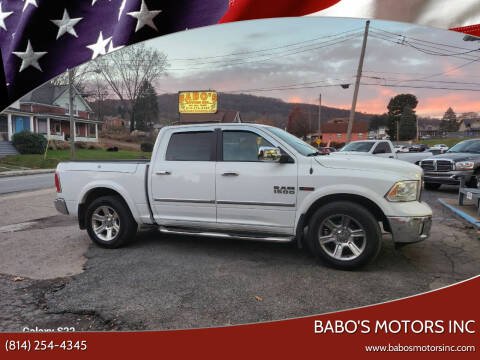 2015 RAM 1500 for sale at BABO'S MOTORS INC in Johnstown PA