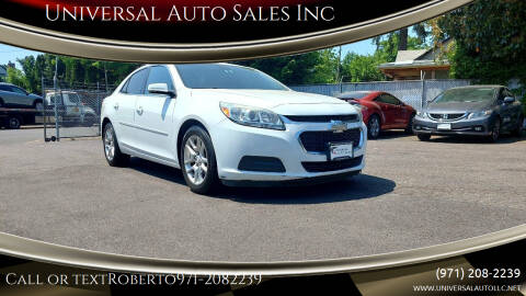 2015 Chevrolet Malibu for sale at Universal Auto Sales Inc in Salem OR