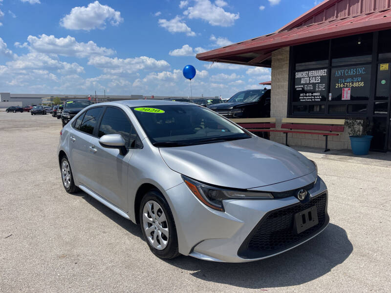 2020 Toyota Corolla for sale at Any Cars Inc in Grand Prairie TX