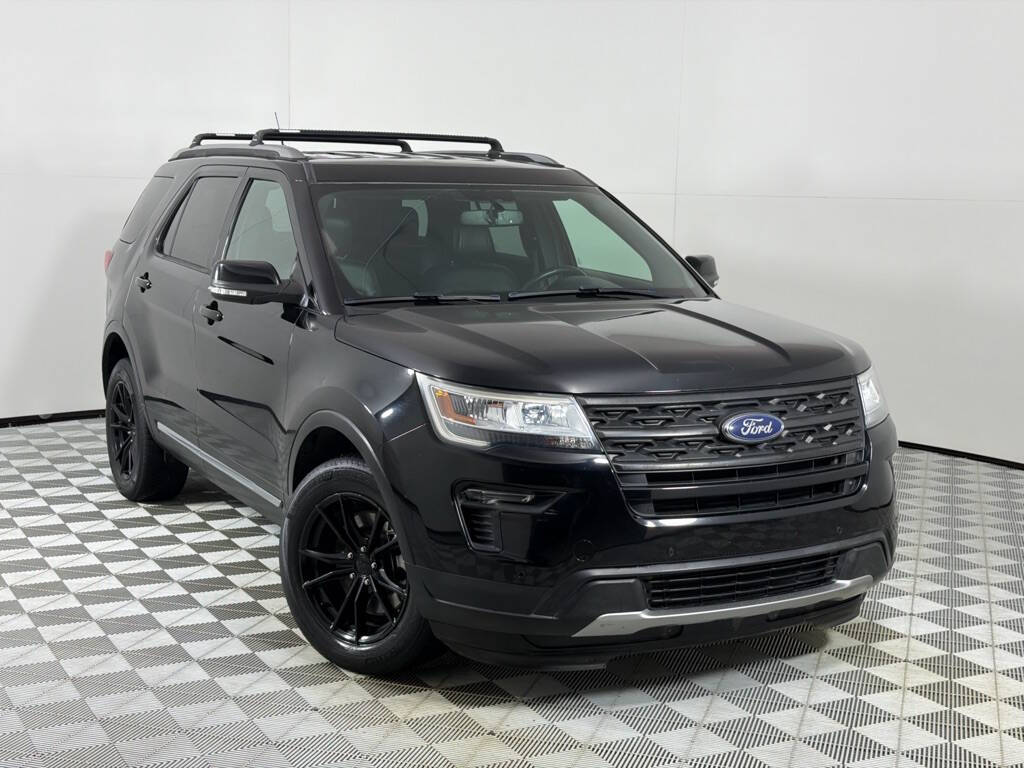Black 2018 Ford Explorer XLT AWD XLT 4dr SUV 2