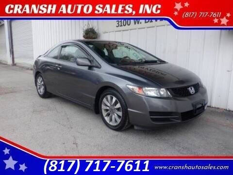 2010 Honda Civic for sale at CRANSH AUTO SALES, INC in Arlington TX