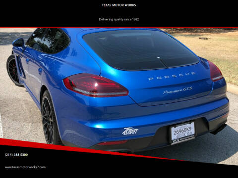 2015 Porsche Panamera for sale at TEXAS MOTOR WORKS in Arlington TX
