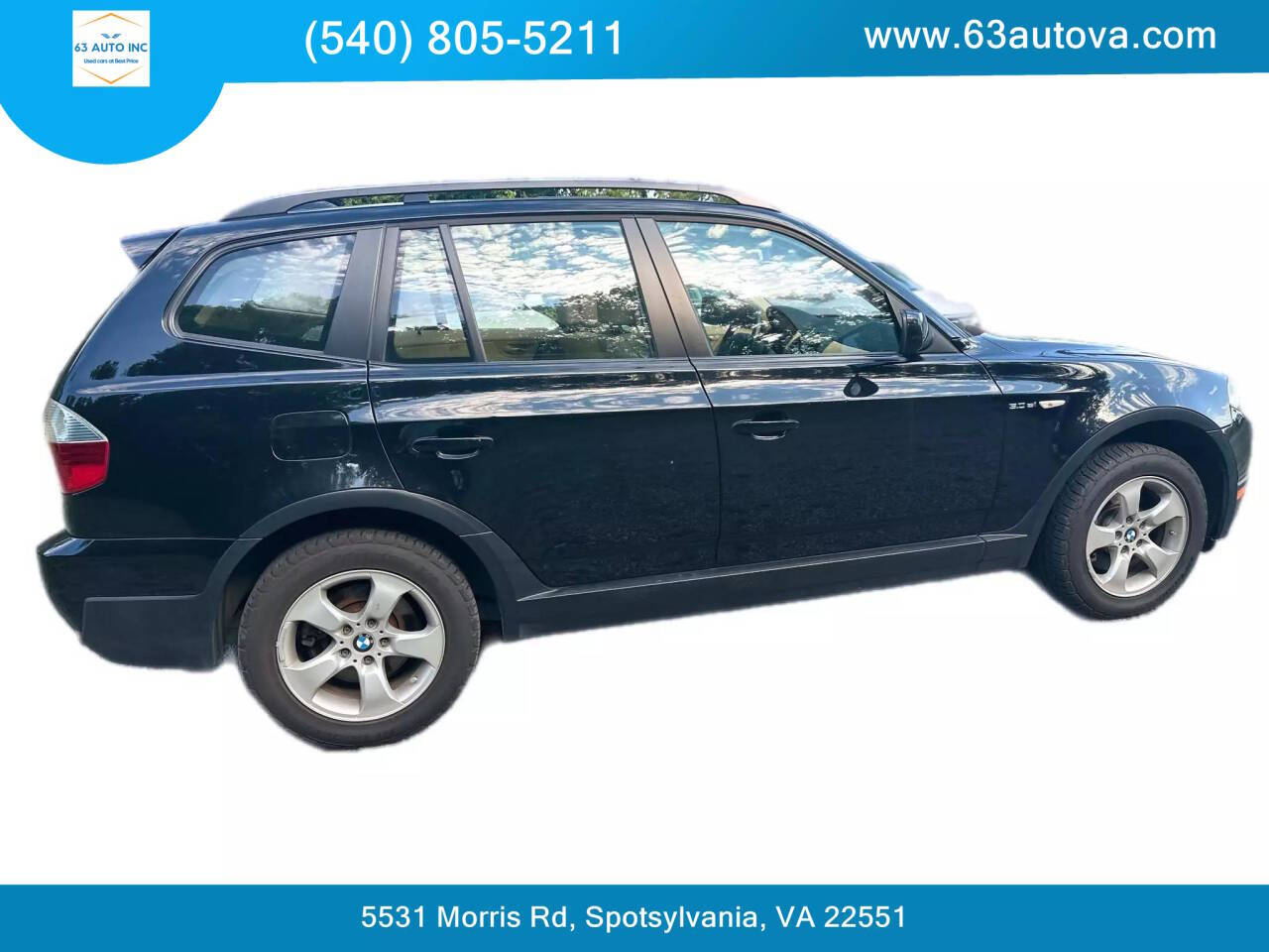 2008 BMW X3 for sale at 63 Auto Inc in Spotsylvania, VA