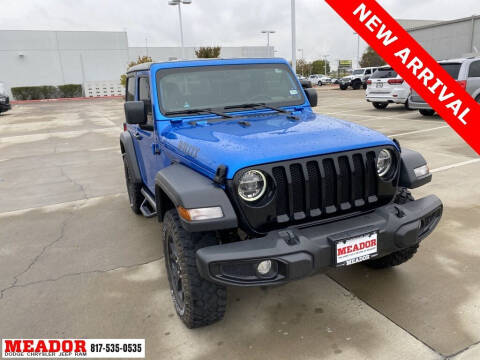 2021 Jeep Wrangler for sale at Meador Dodge Chrysler Jeep RAM in Fort Worth TX