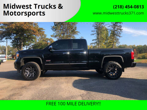 2014 GMC Sierra 1500 for sale at Midwest Trucks & Motorsports in Merrifield MN