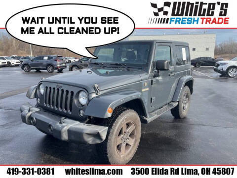 2016 Jeep Wrangler for sale at White's Honda Toyota of Lima in Lima OH