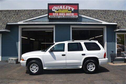 2003 Dodge Durango for sale at Quality Pre-Owned Automotive in Cuba MO