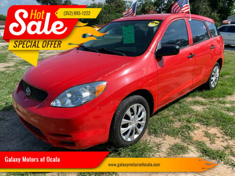 2003 Toyota Matrix for sale at Galaxy Motors of Ocala in Ocala FL