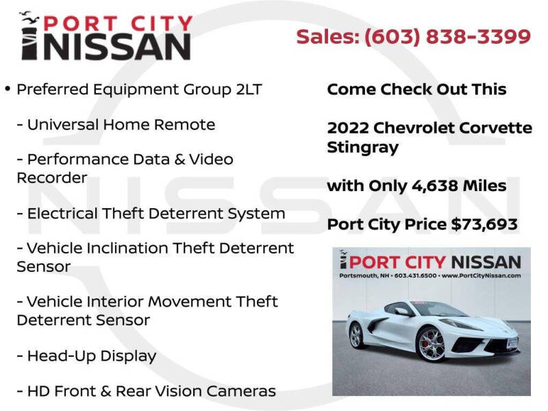 2022 Chevrolet Corvette Stingray