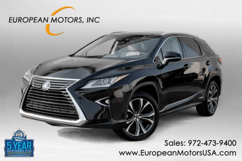 2019 Lexus RX 450h for sale at European Motors Inc in Plano TX