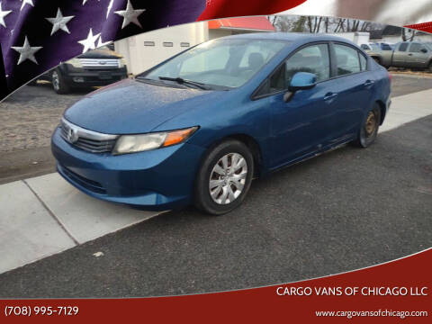2012 Honda Civic for sale at Cargo Vans of Chicago LLC in Bradley IL