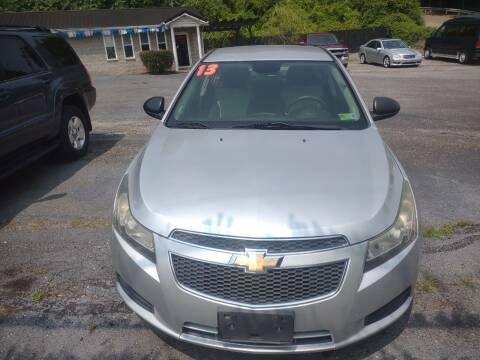 2013 Chevrolet Cruze for sale at Riverside Auto Sales in Saint Albans WV
