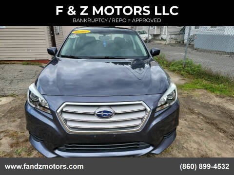 2017 Subaru Legacy for sale at F & Z MOTORS LLC in Waterbury CT