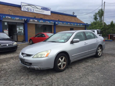 2003 Honda Accord for sale at Duke Automotive Group in Cincinnati OH