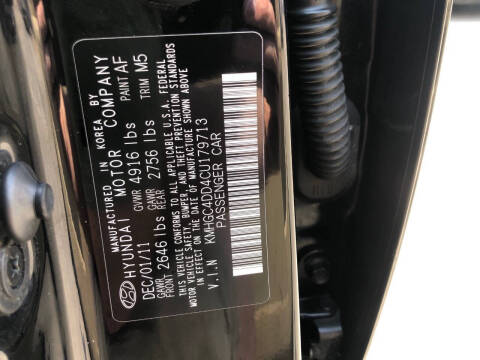 2012 Hyundai Genesis 3.8L V6