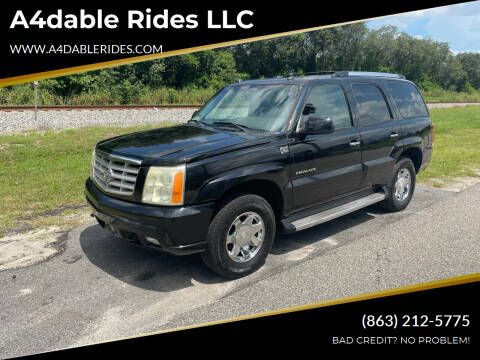 2005 Cadillac Escalade for sale at A4dable Rides LLC in Haines City FL