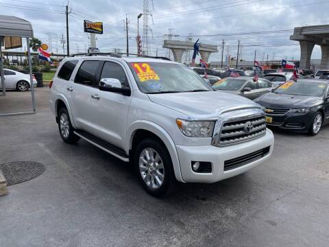 2012 Toyota Sequoia for sale at Texas 1 Auto Finance in Kemah TX