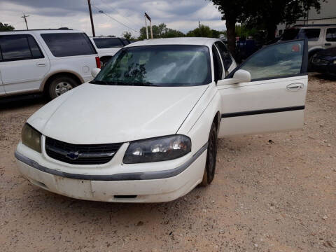 2001 Chevrolet Impala for sale at KK Motors Inc in Graham TX