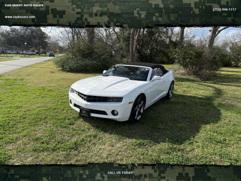 2013 Chevrolet Camaro for sale at CAR QUEST AUTO SALES in Houston TX