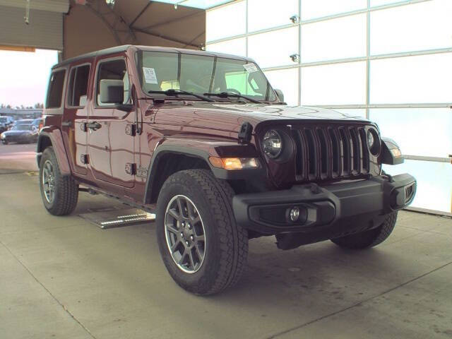 Used 2021 Jeep Wrangler Unlimited 80TH with VIN 1C4HJXDG1MW595606 for sale in Maysville, KY