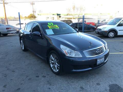 2007 Infiniti G35 for sale at ROMO'S AUTO SALES in Los Angeles CA