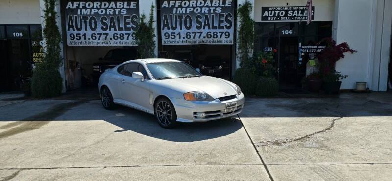 2003 Hyundai Tiburon for sale at Affordable Imports Auto Sales in Murrieta CA
