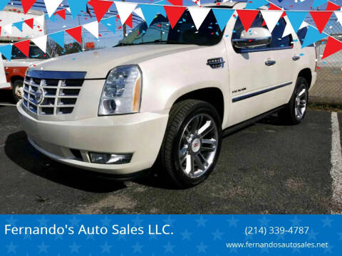 2010 Cadillac Escalade for sale at Fernando's Auto Sales LLC. in Dallas TX