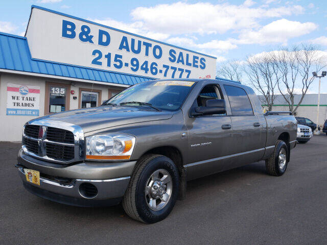 2006 Dodge Ram Pickup 2500 for sale at B & D Auto Sales Inc. in Fairless Hills PA