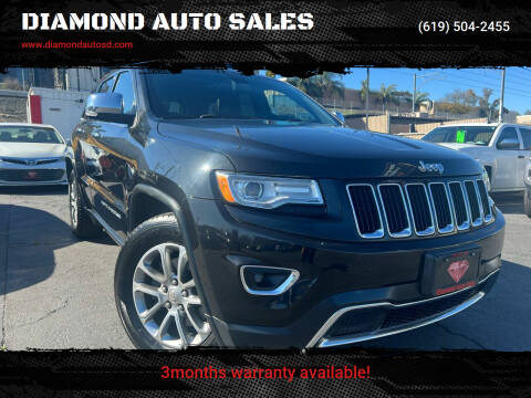 2015 Jeep Grand Cherokee for sale at DIAMOND AUTO SALES in El Cajon CA