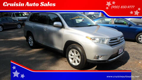 2012 Toyota Highlander for sale at Cruisin Auto Sales in Appleton WI