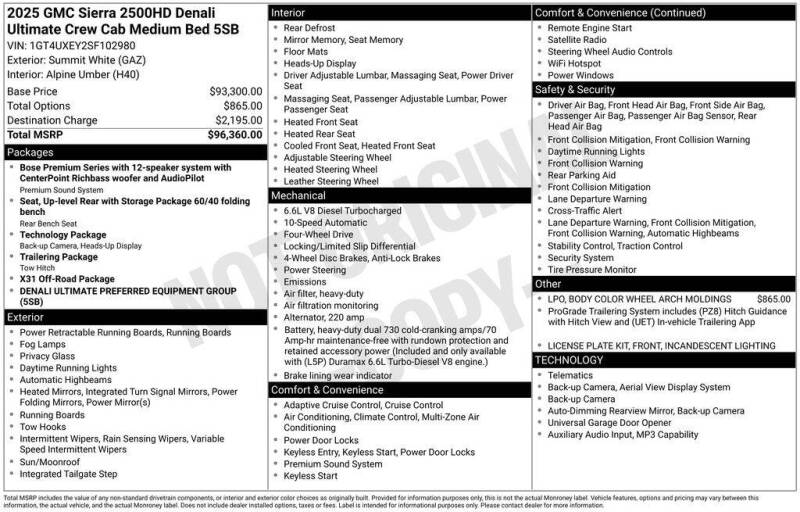 2025 GMC Sierra 2500HD
