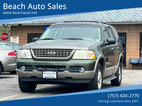 2002 Ford Explorer for sale at Beach Auto Sales in Virginia Beach VA