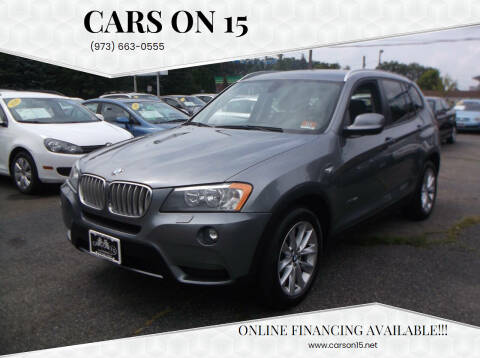 2014 BMW X3 for sale at Cars On 15 in Lake Hopatcong NJ