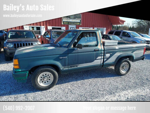 1991 Ford Ranger for sale at Bailey's Auto Sales in Cloverdale VA