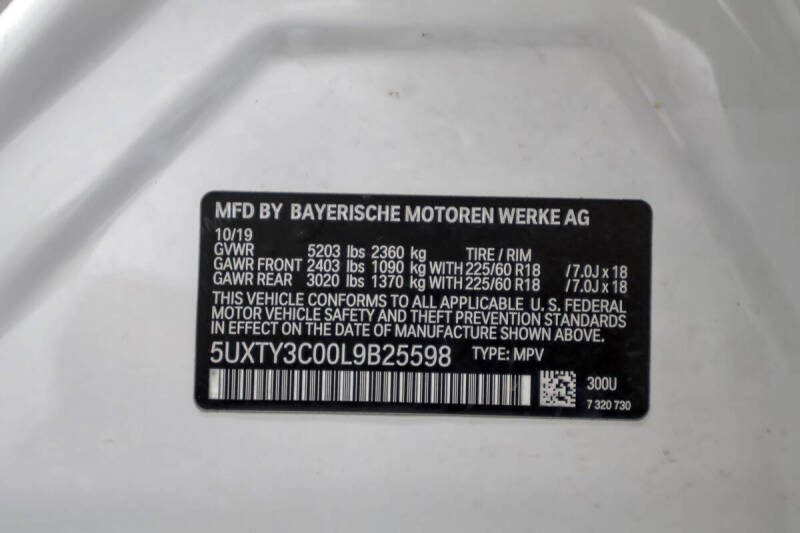 2020 BMW X3 sDrive30i