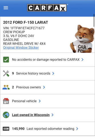 2012 Ford F-150 Lariat