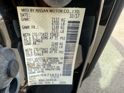 2018 Nissan Frontier