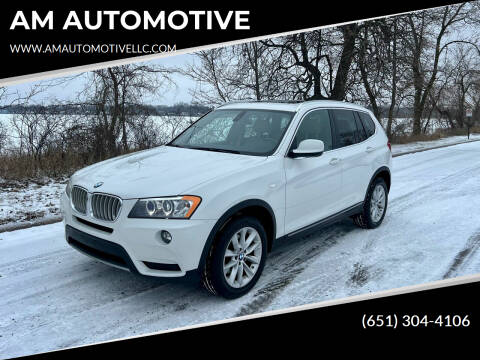 2012 BMW X3 for sale at AM AUTOMOTIVE in Forest Lake MN