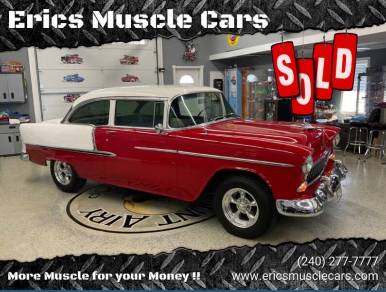 1955 Chevrolet Bel Air for sale at Eric's Muscle Cars in Clarksburg MD