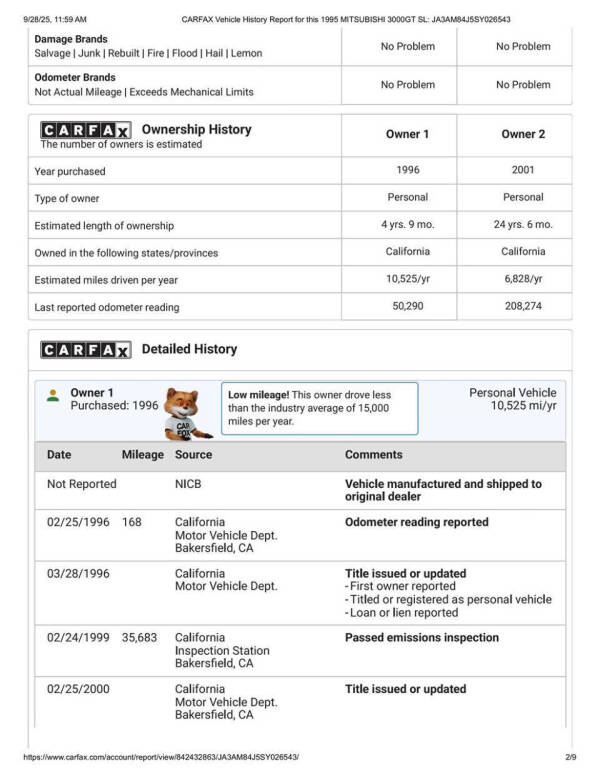 1995 Mitsubishi 3000GT SL