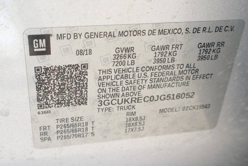 2018 Chevrolet Silverado 1500