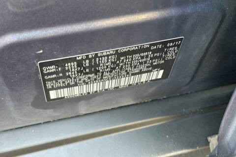 2018 Subaru Outback 2.5i Limited